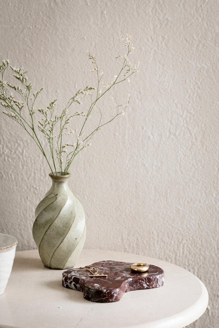'Aimee' Tray Small - Rosso Marble