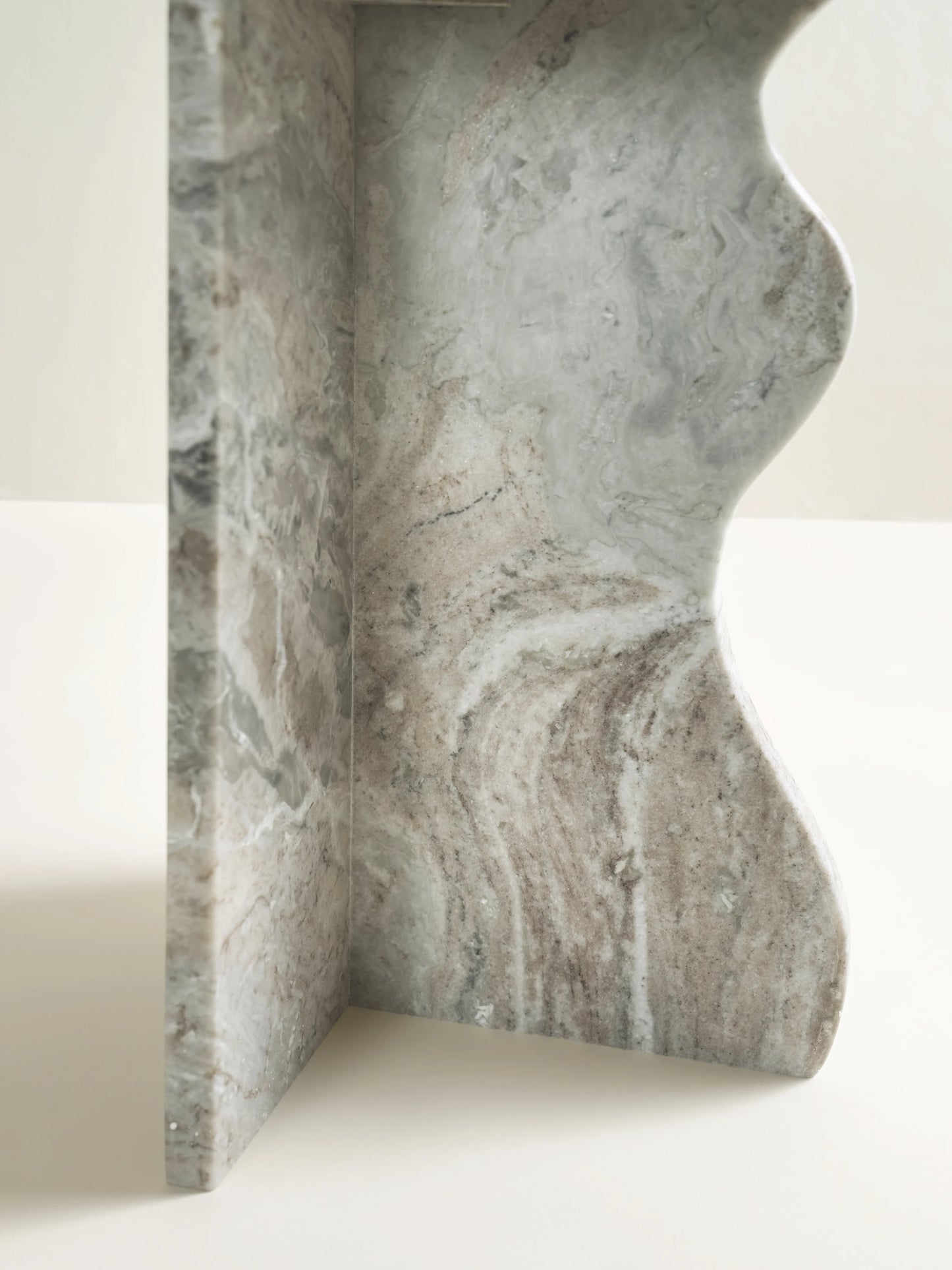 NEW - 'Ana' Wave Side Table - Fantasy Brown